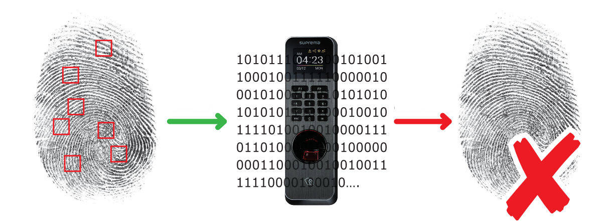 Fingerprint Data cannot be re-created